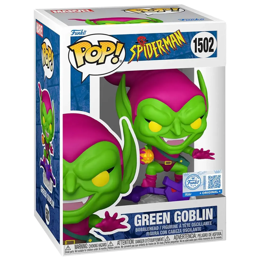 Фигурка Funko POP! Bobble Marvel Spider-Man TV Green Goblin (Exc) (1502) 85187