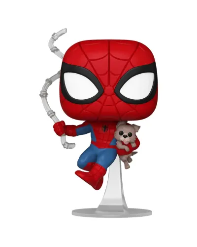 Фигурка Funko POP! Bobble Marvel Spider-Man with Sandwich the Dog (Exc) (1449) 85244