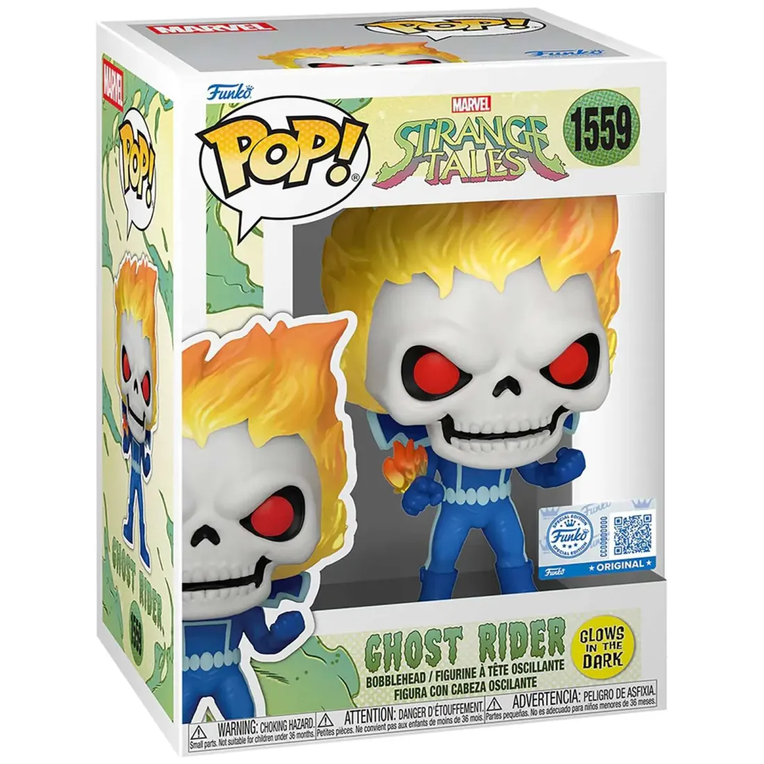 Фигурка Funko POP! Bobble Marvel Strange Tales Ghost Rider (GW) (Exc) (1559) 87248