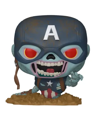 Фигурка Funko POP! Bobble Marvel Zombies Zombie Captain America (1554) 86650