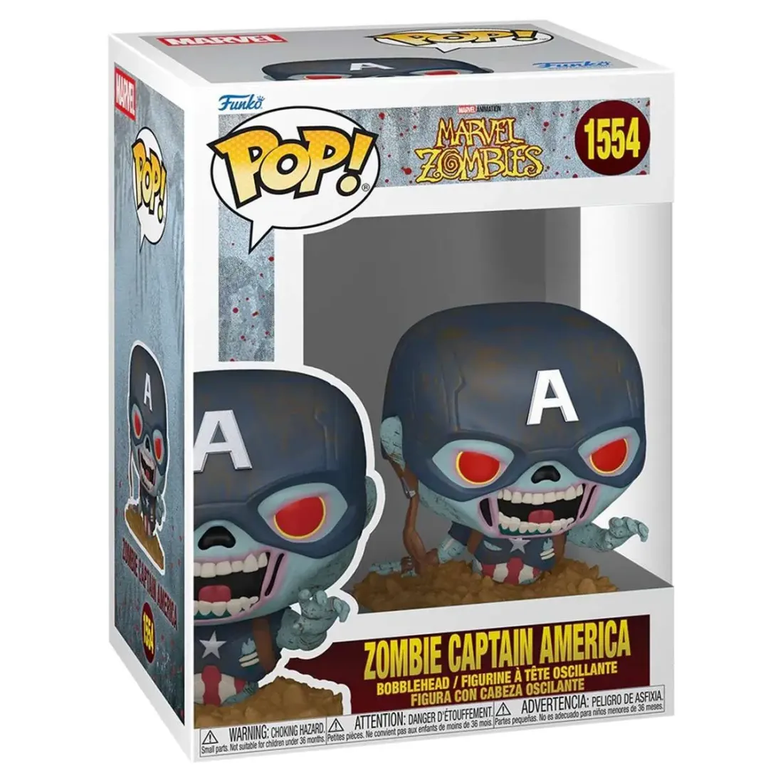 Фигурка Funko POP! Bobble Marvel Zombies Zombie Captain America (1554) 86650