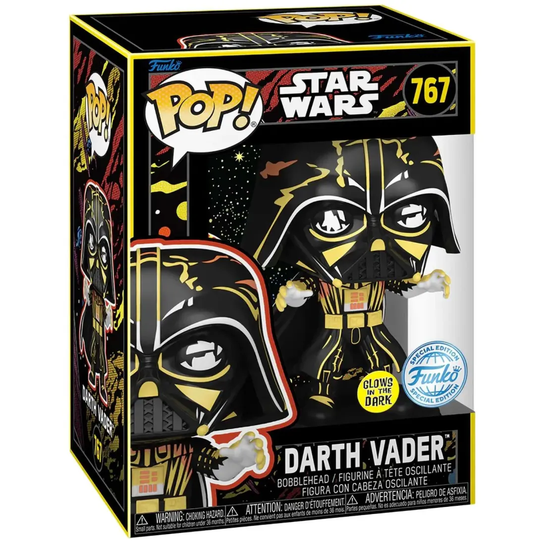 Фигурка Funko POP! Bobble Star Wars Darth Vader (Retro) (GW) (Exc) (767) 84982