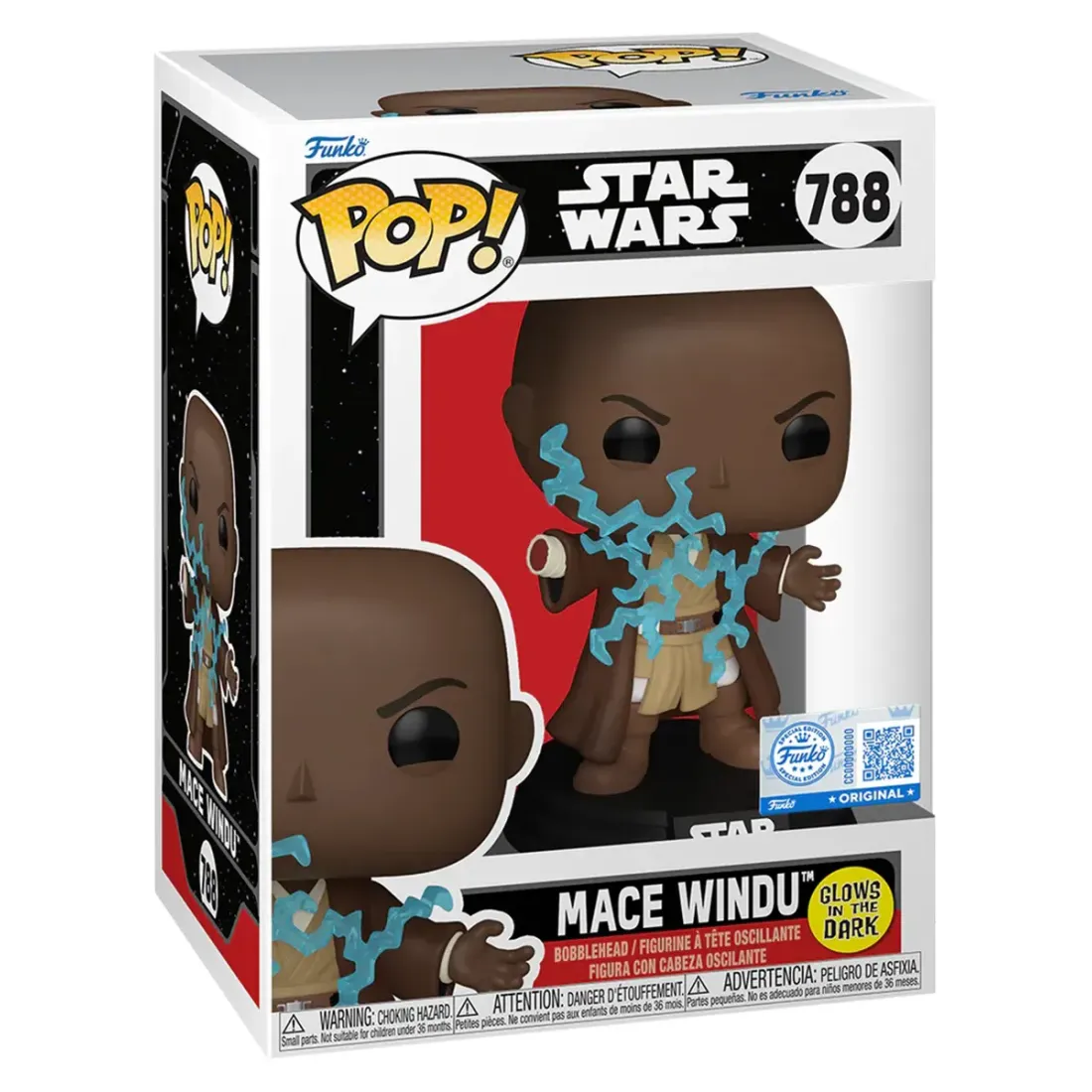 Фигурка Funko POP! Bobble Star Wars Ep 3 Mace Windu (Electrocuted) (GW) (Exc) (788) 87252