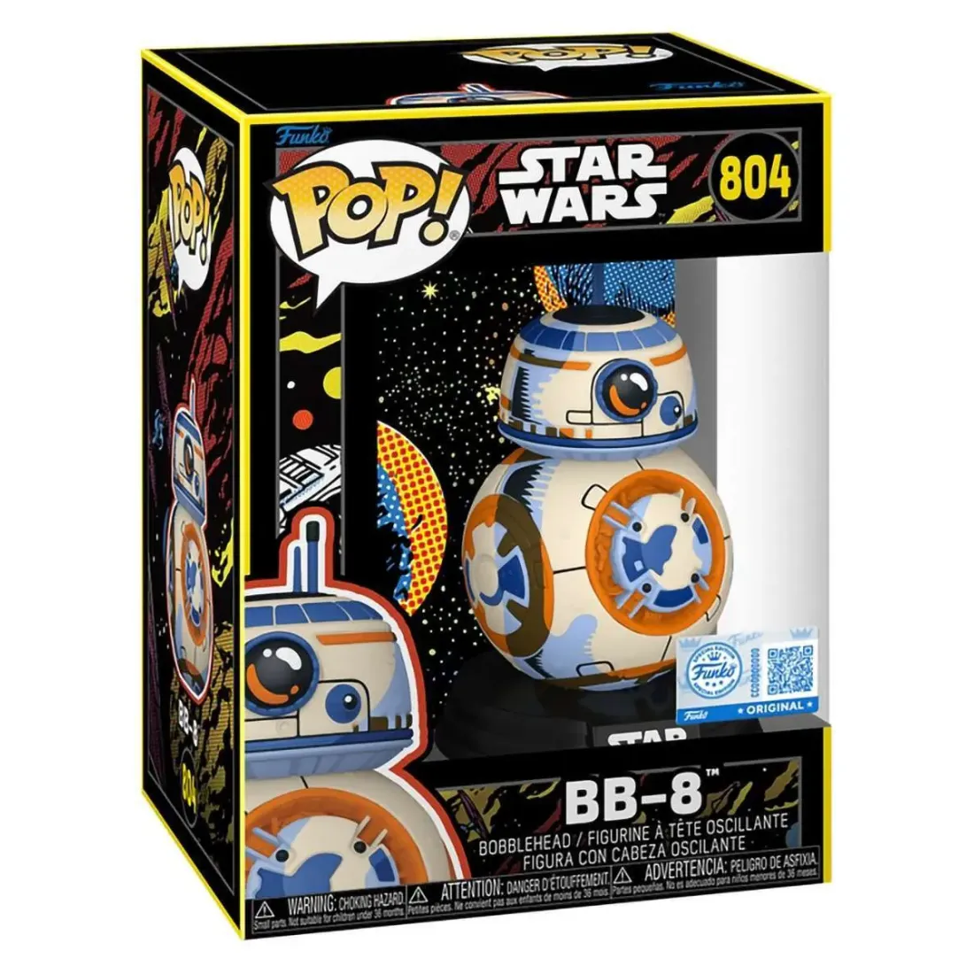 Фигурка Funko POP! Bobble Star Wars Ep 7 TFA BB-8 (Retro) (Exc) (804) 88575