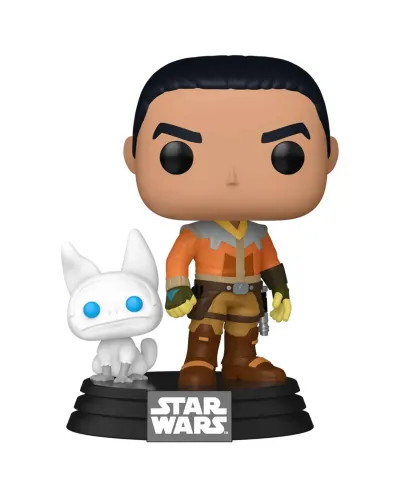 Фигурка Funko POP! Bobble Star Wars Rebels S2 Ezra Bridger w/Loth-Cat (Exc) (756) 84429